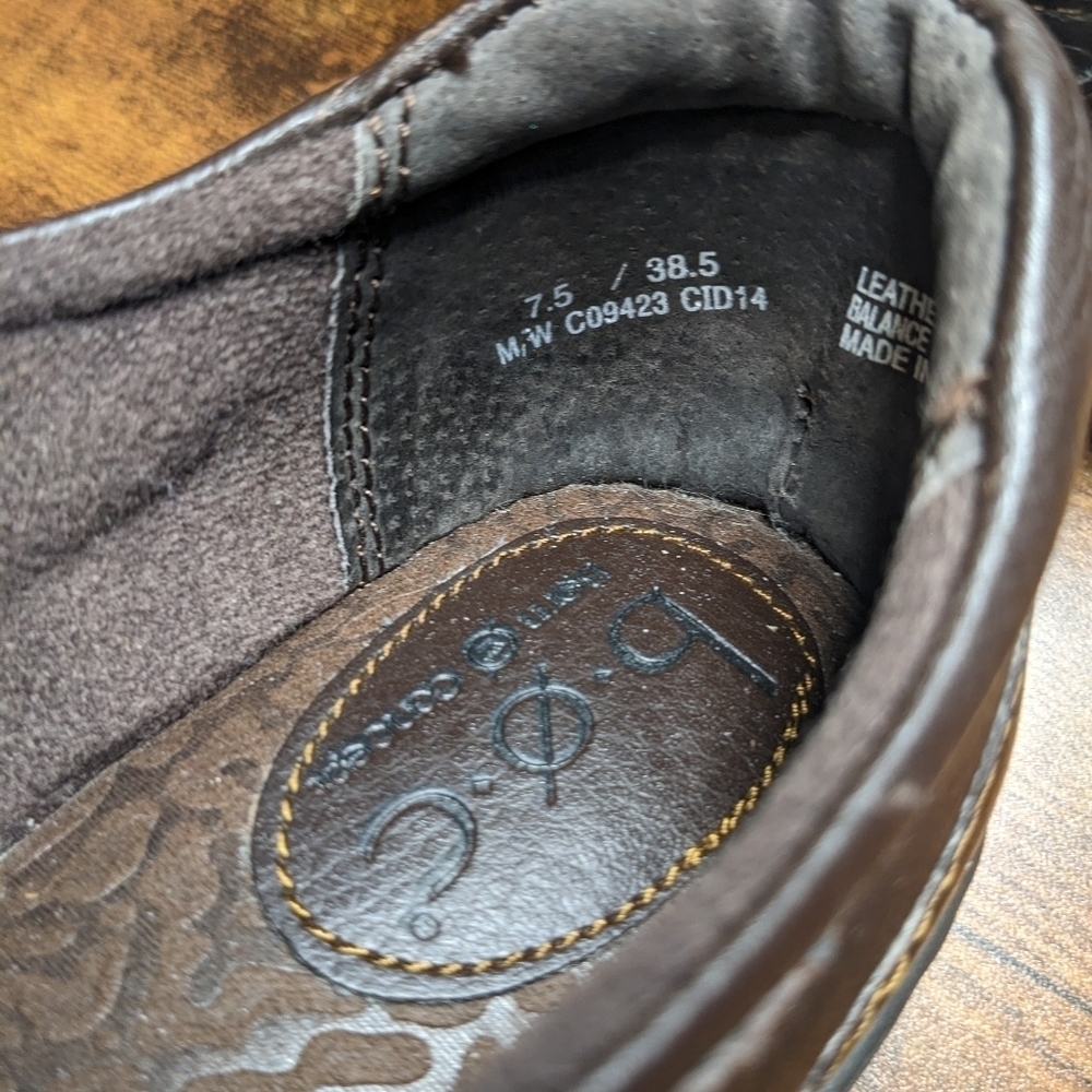 b.o.c. Brown Genuine Leather Clog BORN Concepts Shoe - Picture 8 of 9